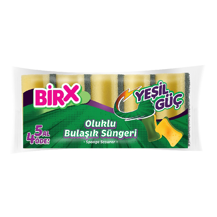 Oluklu Bulaşık Süngeri 