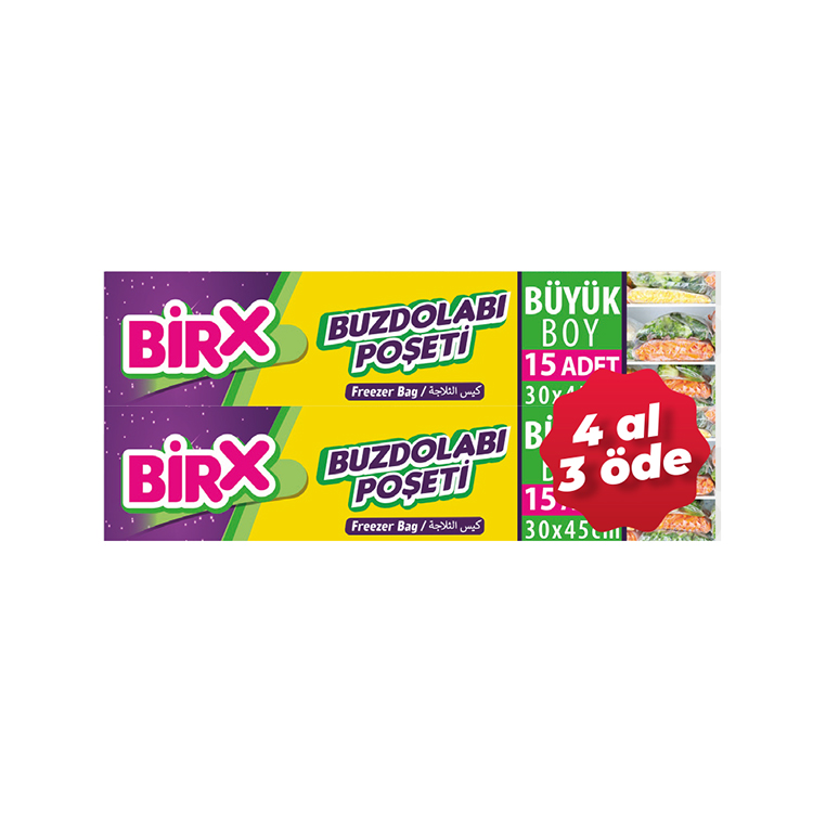 Buzdolabı Poşeti Büyük Boy 4 lü