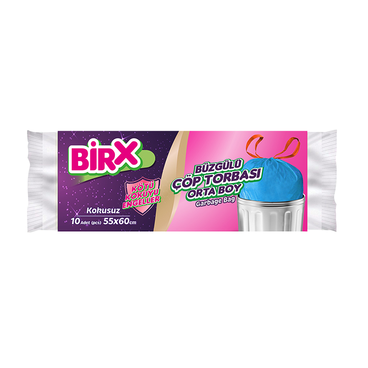 Çöp Torbası Büzgülü Kokusuz Orta Boy